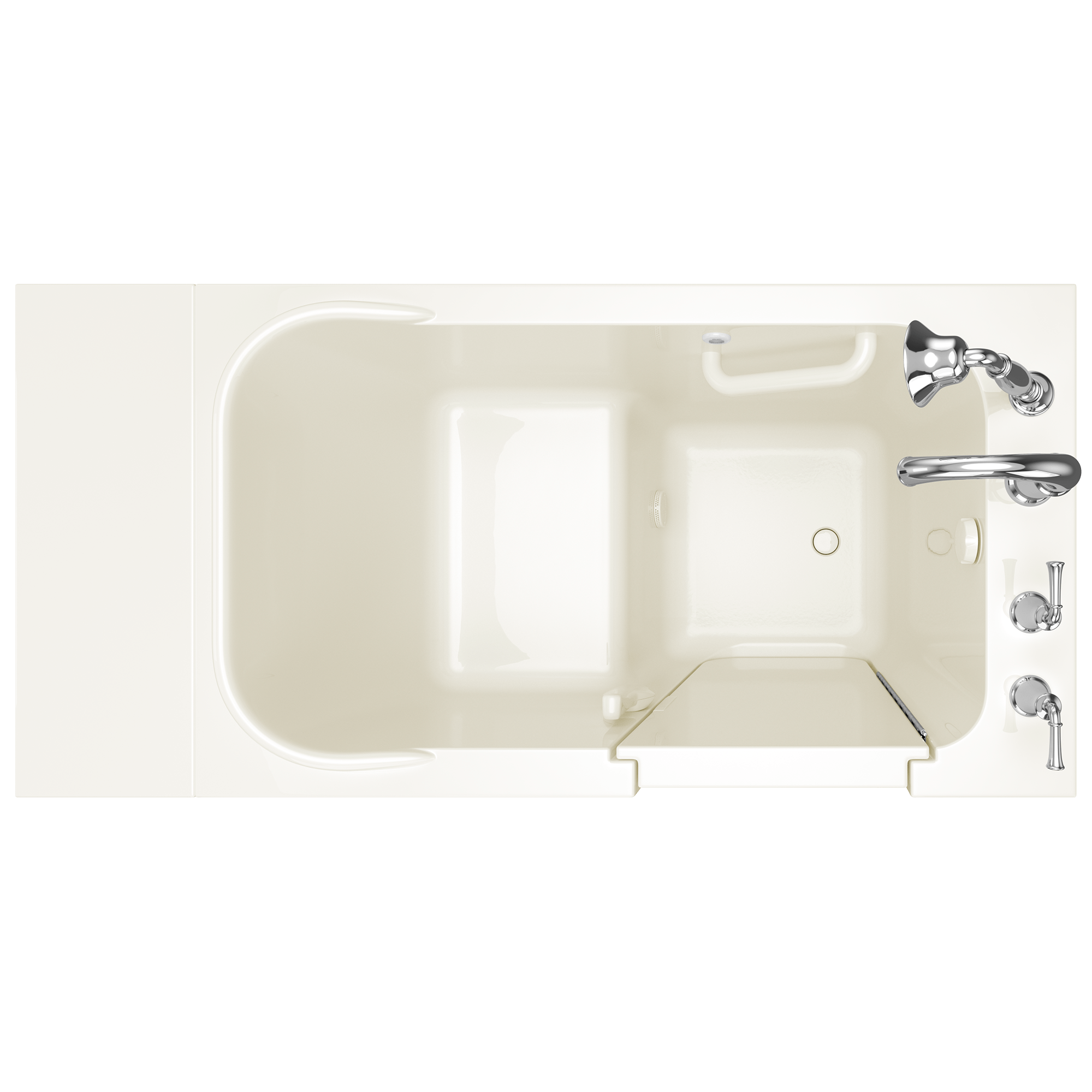 Gelcoat 28x48-Inch Walk-in Soaking Bathtub  Right Hand Door and Drain